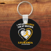 Leukemie Bewustzijn - ik Draag Sinaasappel voor mi Sleutelhanger (Voorkant)