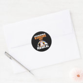 Leukemie Bewustzijn Leuke Magische Eenhoorn Bloedk Ronde Sticker (Envelop)