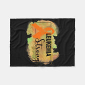 Leukemie Bewustzijn leukemie sterk Fleece Deken (Voorkant (Horizontaal))