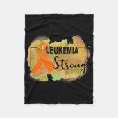 Leukemie Bewustzijn leukemie sterk Fleece Deken (Voorkant)