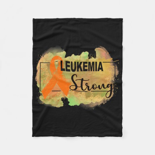 Leukemie Bewustzijn leukemie sterk Fleece Deken (Voorkant)