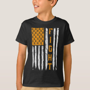 Leukemie bewustzijn maand Amerikaanse vlag bloed k T-shirt