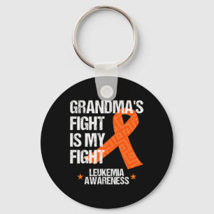Leukemie Bewustzijn Maand Oma Vecht Oranje Ribb Sleutelhanger