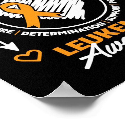 Leukemie Bewustzijn Maand Ondersteuning I Draag Or Poster (Hoek)