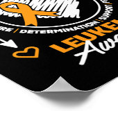 Leukemie Bewustzijn Maand Ondersteuning I Draag Or Poster (Hoek)