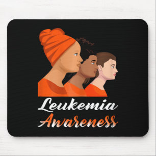 Leukemie Bewustzijn Mom Oranje Ribbon Warrior Figh Muismat