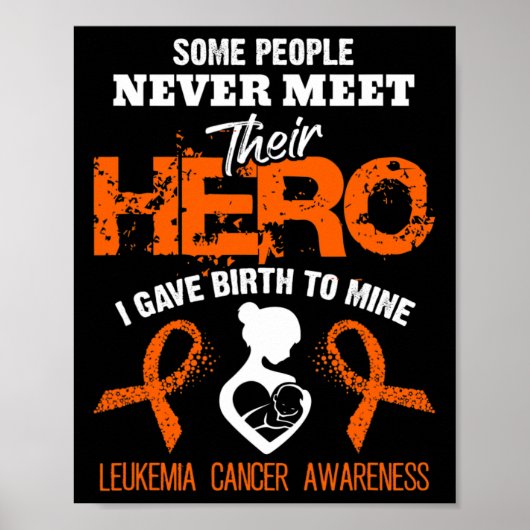 Leukemie Bewustzijn Ontmoet Mijn Hero Poster (Voorkant)
