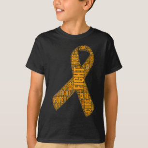 Leukemie Bewustzijn Oranje Vecht Hoop Cure Ribbon T-shirt