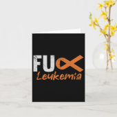 Leukemie Bewustzijn van bloedkankerbestrijder gest Kaart (Gele Bloem)
