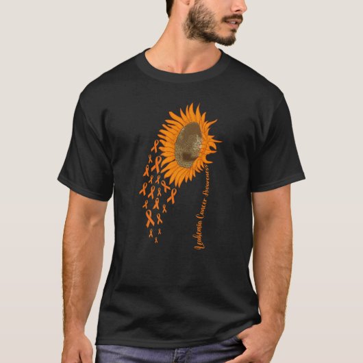 LEUKEMIE Bewustzijn Zonnebloem 7 T-shirt (Voorkant)