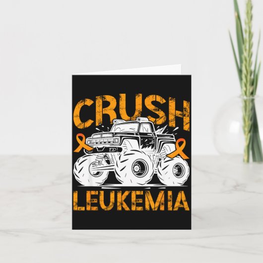Leukemie bewustzijnsmaand leukemie warrior verplet kaart (Voorkant)