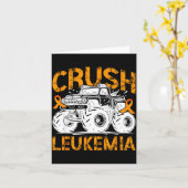Leukemie bewustzijnsmaand leukemie warrior verplet kaart (Gele Bloem)