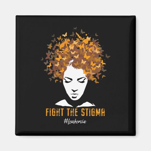 Leukemie Bewustzijnsmaand Strijd Het Stigma Vrouwe Magneet (Voorkant)