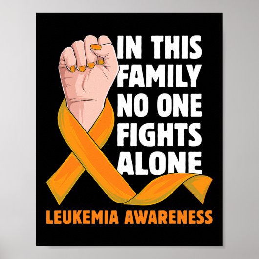 Leukemie Bewustzijnsvermogen Aandoend Cadeau voor Poster (Voorkant)
