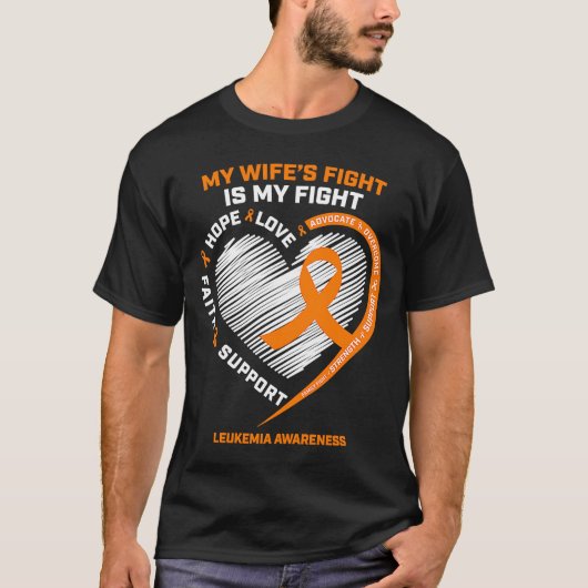 Leukemie Bewustzijnsvermogen Mannen Leukemie T-shirt (Voorkant)