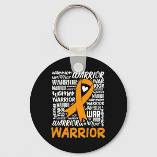 Leukemie Bloedkanker Aankomst Oranje Ribbon Awaren Sleutelhanger