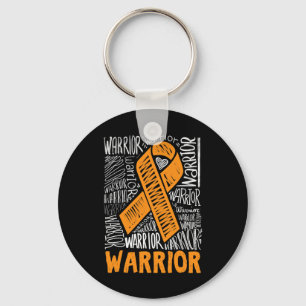 Leukemie Bloedkanker Aankomst Oranje Ribbon Awaren Sleutelhanger