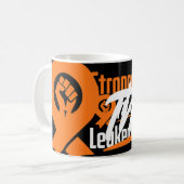 Leukemie Bloedkanker Bewustzijn Warrior Fighter ST Koffiemok (Voorkant links)