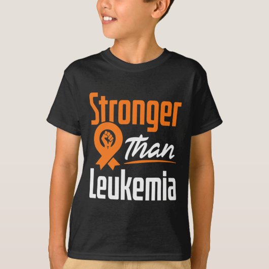 Leukemie Bloedkanker Bewustzijn Warrior Fighter ST T-shirt (Voorkant)