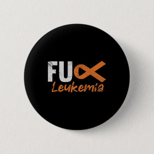 Leukemie Bloedkanker Strijder Bewustzijn Bedroefd Ronde Button 5,7 Cm