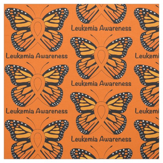 Leukemie Butterfly Awareness Ribbon Stof (Swatch)