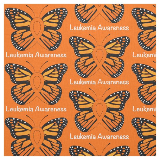 Leukemie Butterfly Awareness Ribbon Stof (Swatch)
