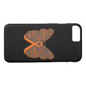 Leukemie Butterfly Collage of Words Case-Mate iPhone Case (Achterkant (Horizontaal))