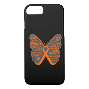 Leukemie Butterfly Collage of Words iPhone 8/7 Hoesje