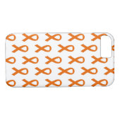 Leukemie Cancer Oranje Ribbon Phone Case (Achterkant (Horizontaal))