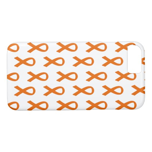 Leukemie Cancer Oranje Ribbon Phone Case (Achterkant (Horizontaal))