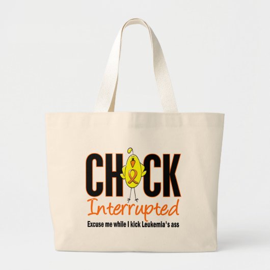 Leukemie Chick onderbroken Grote Tote Bag (Voorkant)