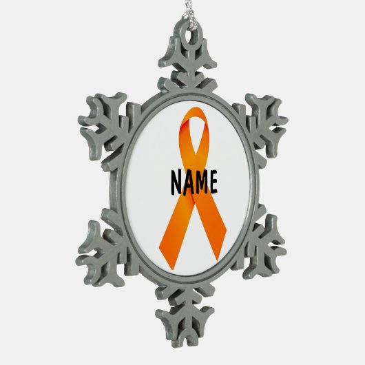 Leukemie Christmas Ribbon Ornament (Links)