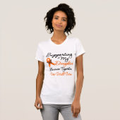 Leukemie die mijn dochter ondersteunt t-shirt (Voorkant volledig)