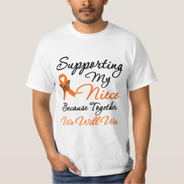 Leukemie die mijn nicht ondersteunt t-shirt