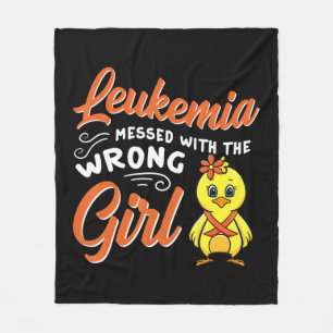 Leukemie die overkomt met de verkeerde griekgriepp fleece deken