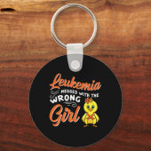 Leukemie die overkomt met de verkeerde griekgriepp sleutelhanger (Voorkant)