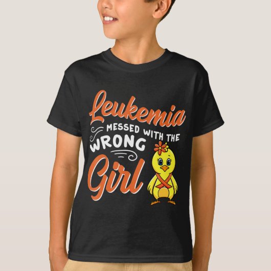 Leukemie die overkomt met de verkeerde griekgriepp t-shirt (Voorkant)