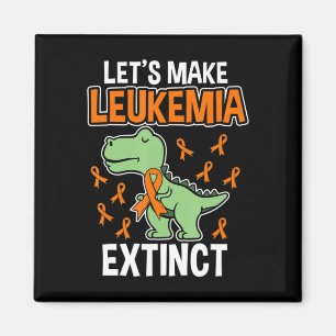 Leukemie Dinosaur Sinaasappel Ribbon Hematoloog Re Magneet