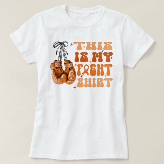 Leukemie Dit is mijn vecht Shirt voor krijger (Design voorkant)