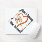 Leukemie Faith Hope Love Butterfly Muismat (Met muis)