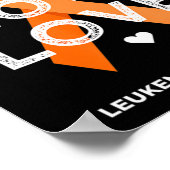 Leukemie Faith Hope Love Oranje Ribbon Leukemia Aw Poster (Hoek)
