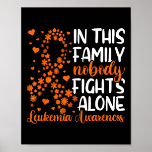 Leukemie familiaire ondersteuning voor bewustwordi poster