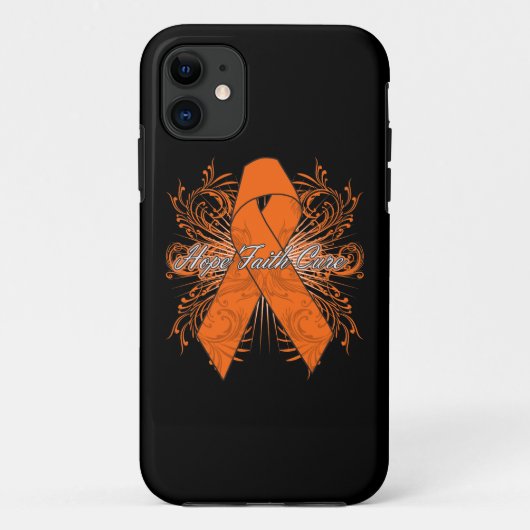 Leukemie Flourish Hope Faith Cure Case-Mate iPhone Case (Achterkant)
