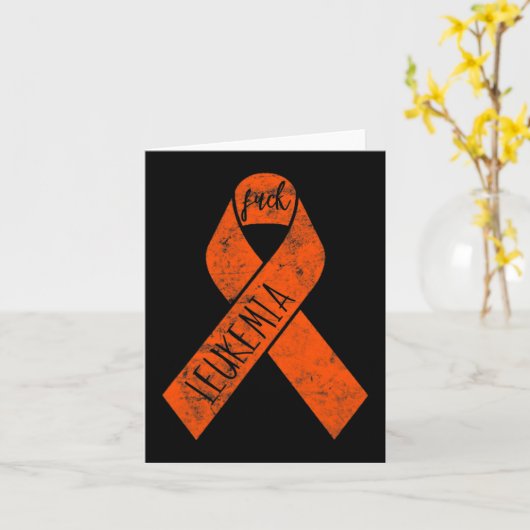 Leukemie geschenken voor vrouwen FCK kanker chemo  Kaart (Gele Bloem)