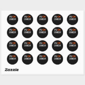 Leukemie geschenken voor vrouwen FCK kanker chemo Ronde Sticker (Vel)