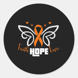 leukemie Geschikt voor leukemie kankerpatiënt Ronde Sticker