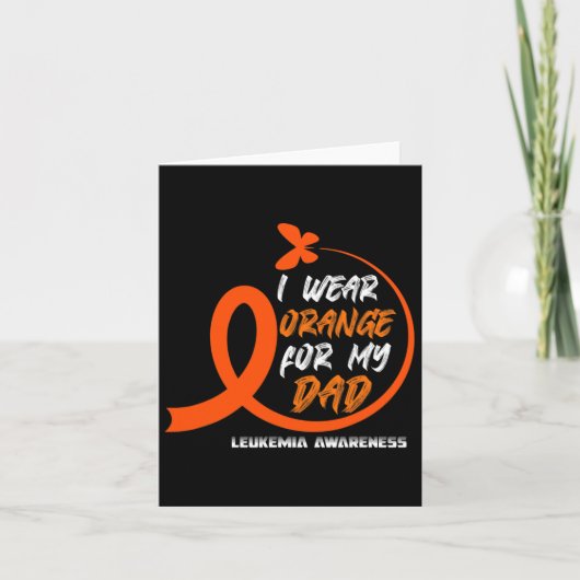 Leukemie Haar strijd is mijn strijd tegen leukemie Kaart (Voorkant)