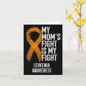 Leukemie Het gevecht van mijn moeder is mijn strij Kaart (Gele Bloem)
