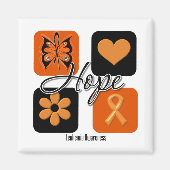 Leukemie Hope Love Inspire Awareness Magneet (Voorkant)