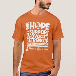 Leukemie Hope Support Sterkte T-shirt